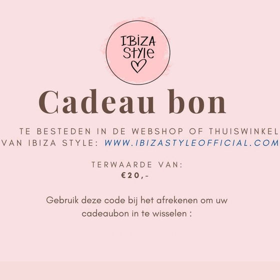 Cadeaubon - Gift Card