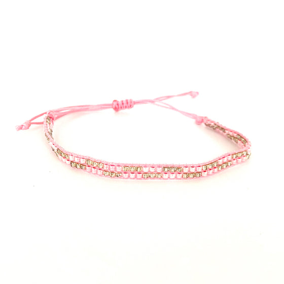 Vriendschap armbandje roze