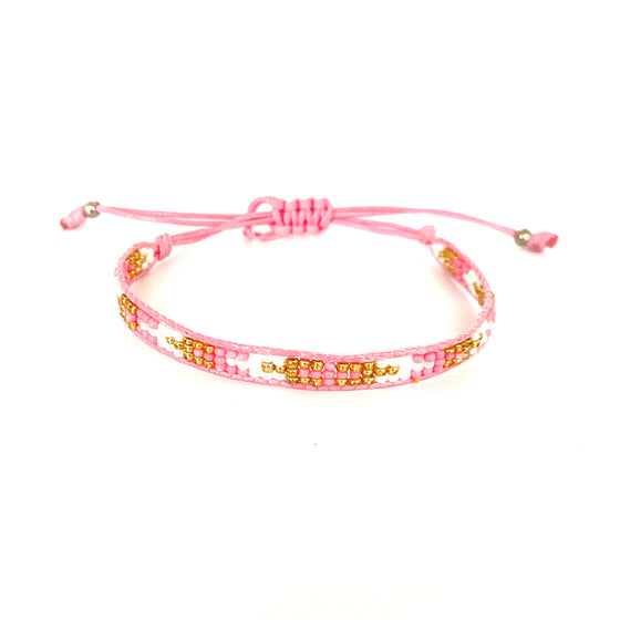 BFF armbandje roze