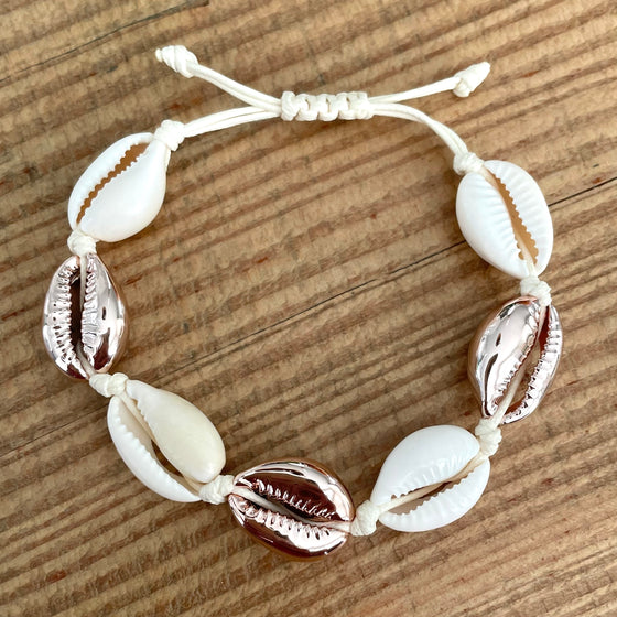 Sea Shell armband Rose Gold -One Size-