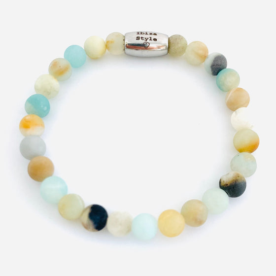 Amazonite Ibiza style armbandje