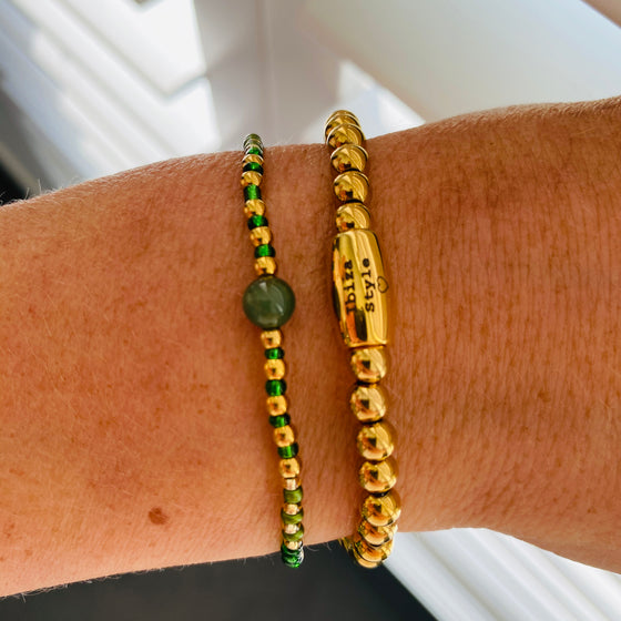 Ibiza ♡ Agate Green & Gold